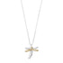 Mixed Metal Dragonfly Necklace